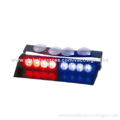 LED Dash Strobe Light, 8pcs 1W LEDs, Multiple Flash PatternsNew